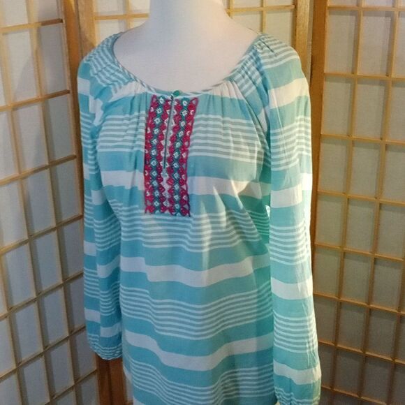 Talbots XL Aztec Beaded Blouse - Picture 14 of 16